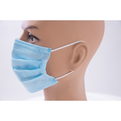 Disposable 3 Ply Earloop Face Mask Tie on